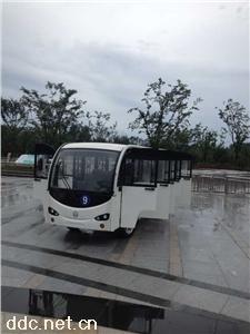 十四座带门全封闭观光车